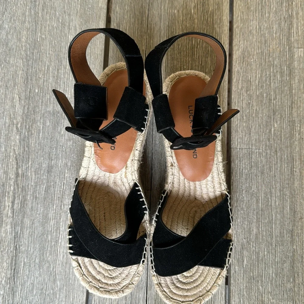 Lucky Brand Women's Audrinah Espadrille Wedge Sandal size 7